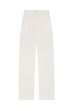 Marlo, ecru linen pants
