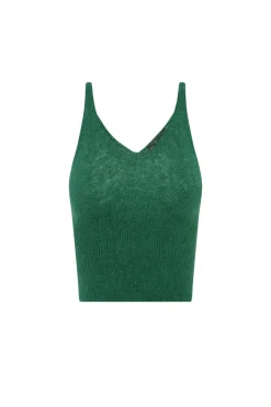 Marlon, green top in baby alpaca and merino wool