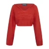 Marlon, hoodie de punto rojo