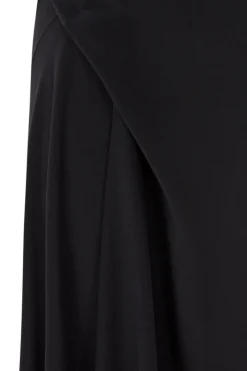 Martina, vestido de seda negro
