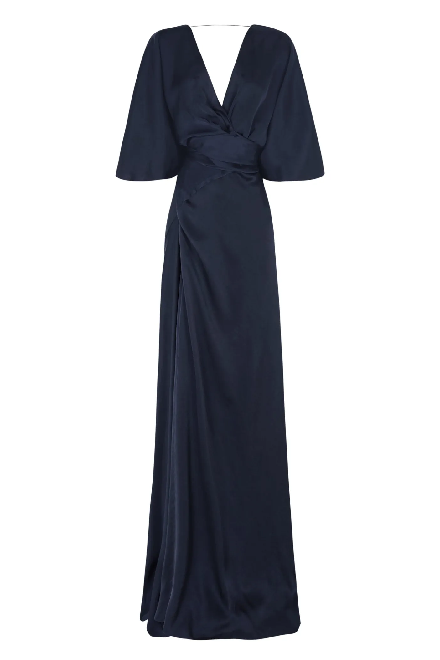 Martina, vestido en cupro blue nero