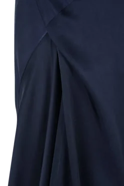 Martina, vestido en cupro blue nero