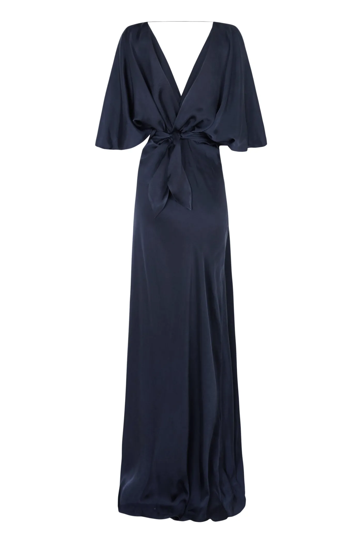 Martina, vestido en cupro blue nero