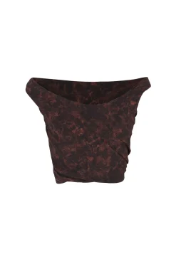 Mathilda, mata print crop top