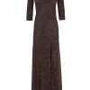 Mathilda, mata print silk dress