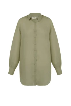 Matz, camisa en ramio verde