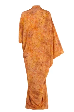 Mayu, vestido en seda sora print