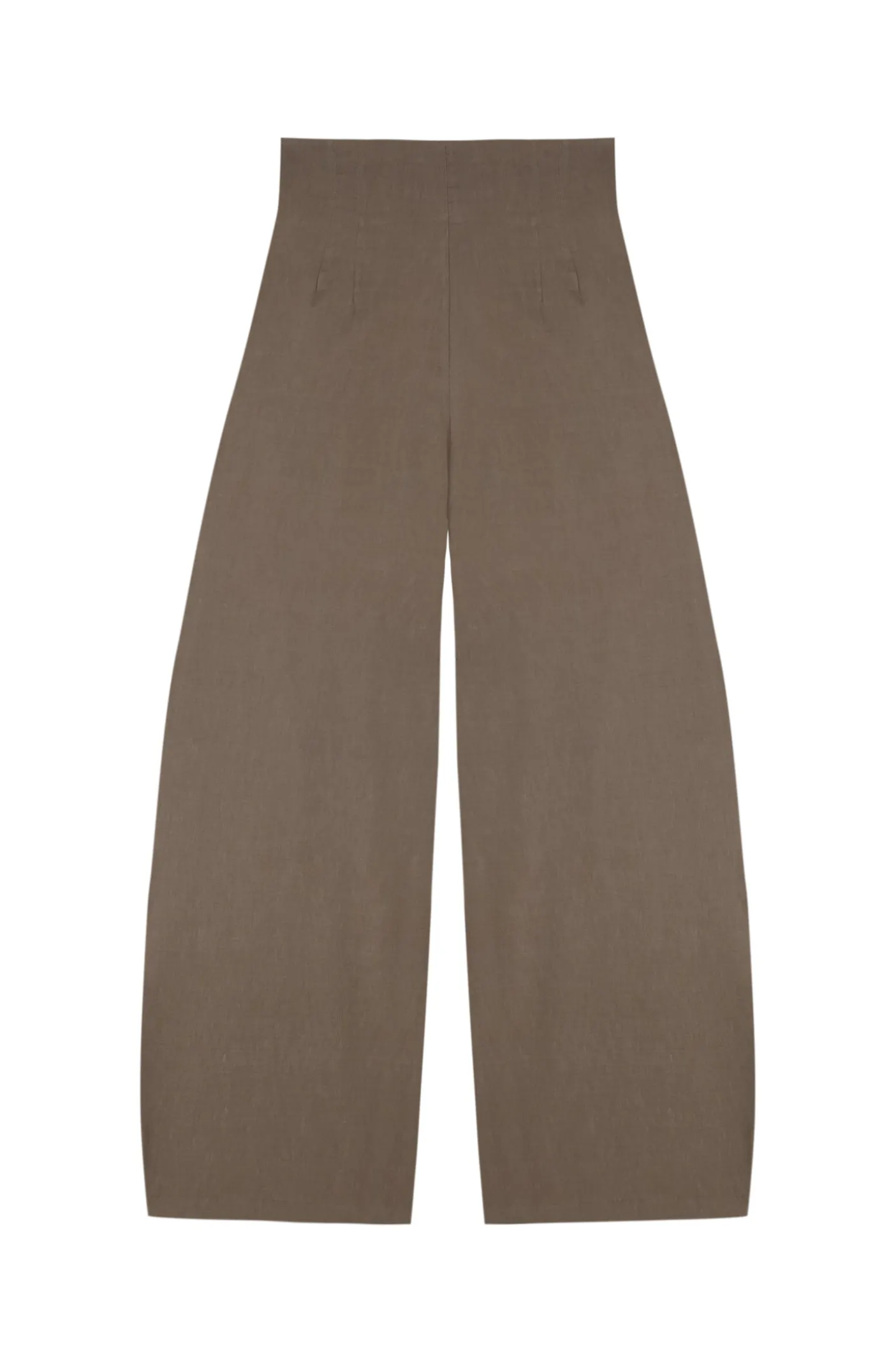 Mira, cocoa high-waisted pants