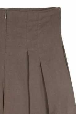 Mira, cocoa high-waisted pants
