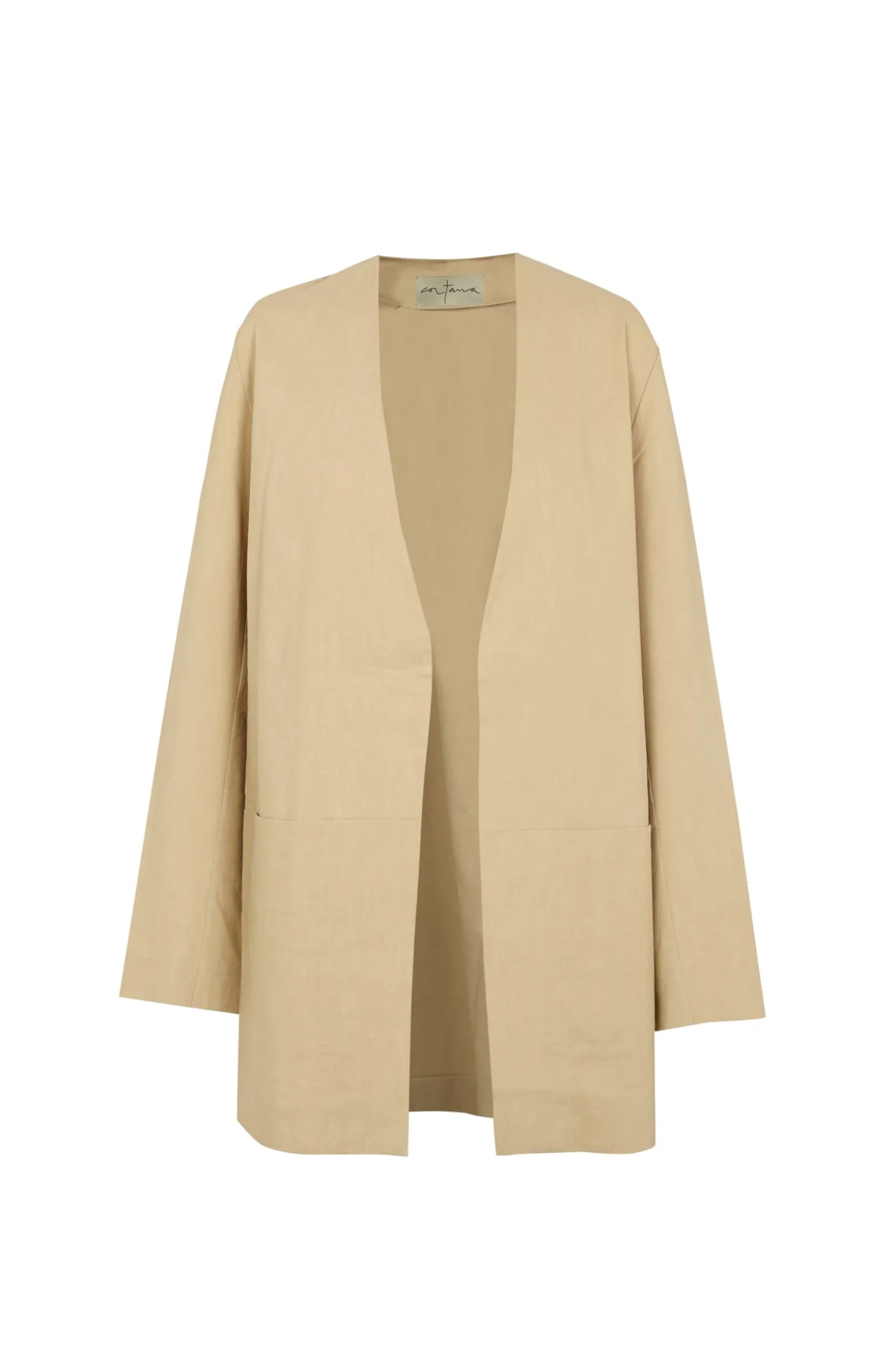 Mite, chaqueta oversize beige
