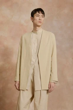 Mite, chaqueta oversize beige