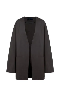 Mite, chaqueta oversize grafito