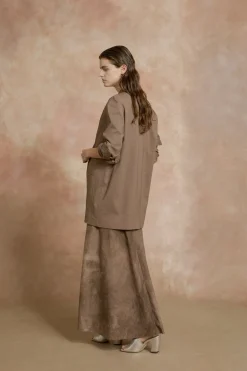 Mite, cocoa oversized jacket