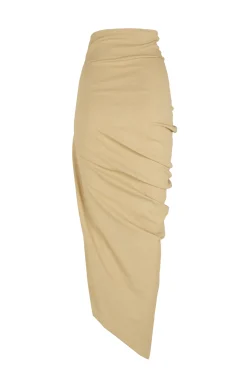 Mite, falda midi beige
