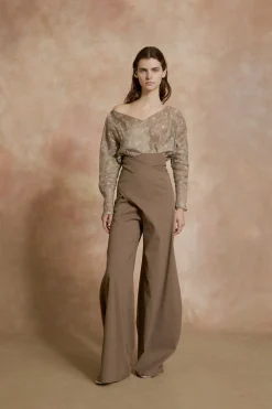 Mite, pantalon envolvente grafito