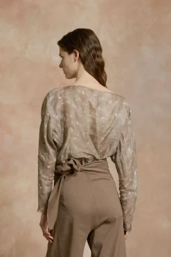 Mite, pantalon envolvente grafito