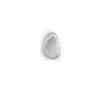 Mizar, silver oval earring