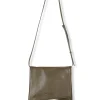 Modular, bolso en cuero kaki