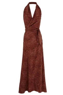 Molly, vestido de seda dots print