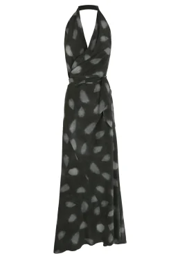Molly, vestido de seda mint print