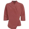 Mona, chaqueta de lino y seda fresa