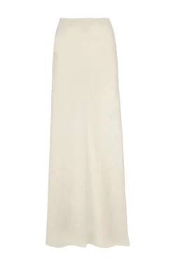 Mona, ivory linen and silk skirt