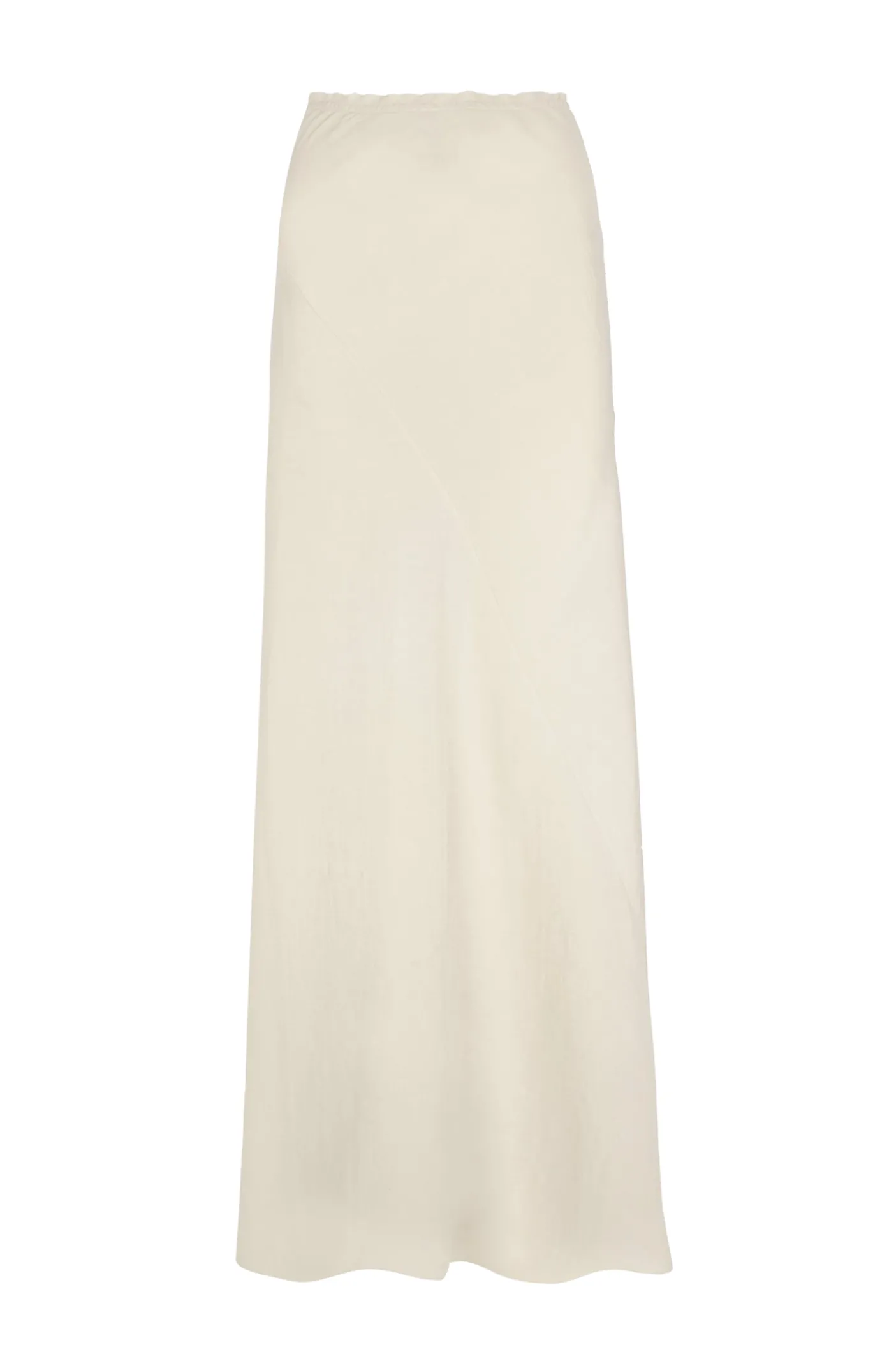 Mona, ivory linen and silk skirt