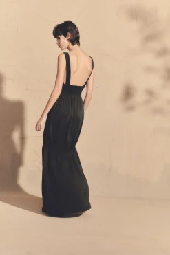 Morgana, vestido de tirantes gris humo