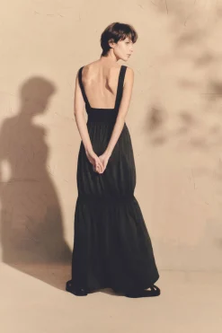Morgana, vestido de tirantes gris humo