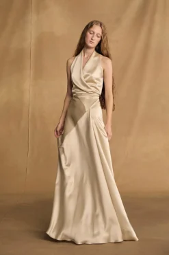 Nailah, champagne dress