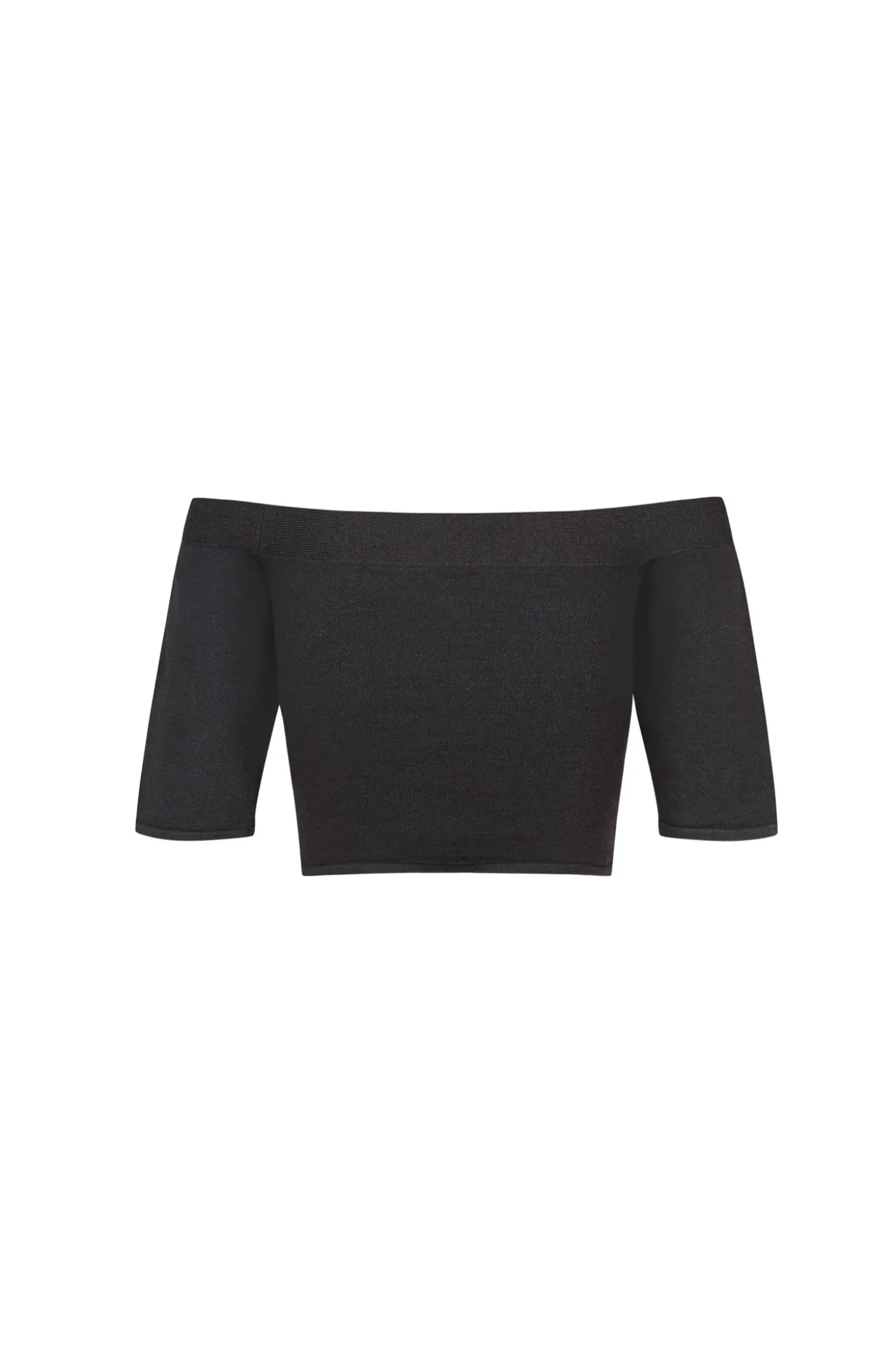Naim, crop top de punto arándano