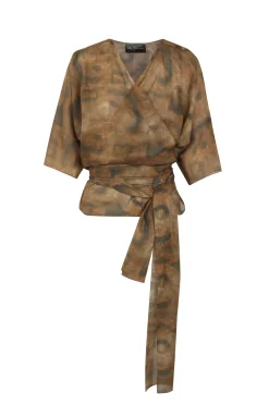 Nala, taiyo print ramie top