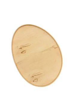 Oeuf, bandejas en madera de naranjo