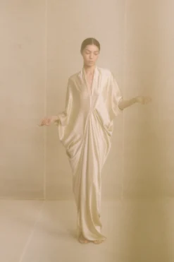Ona, champagne dress