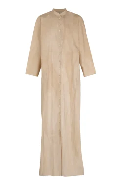 Ono, vestido camisero beige maltinto