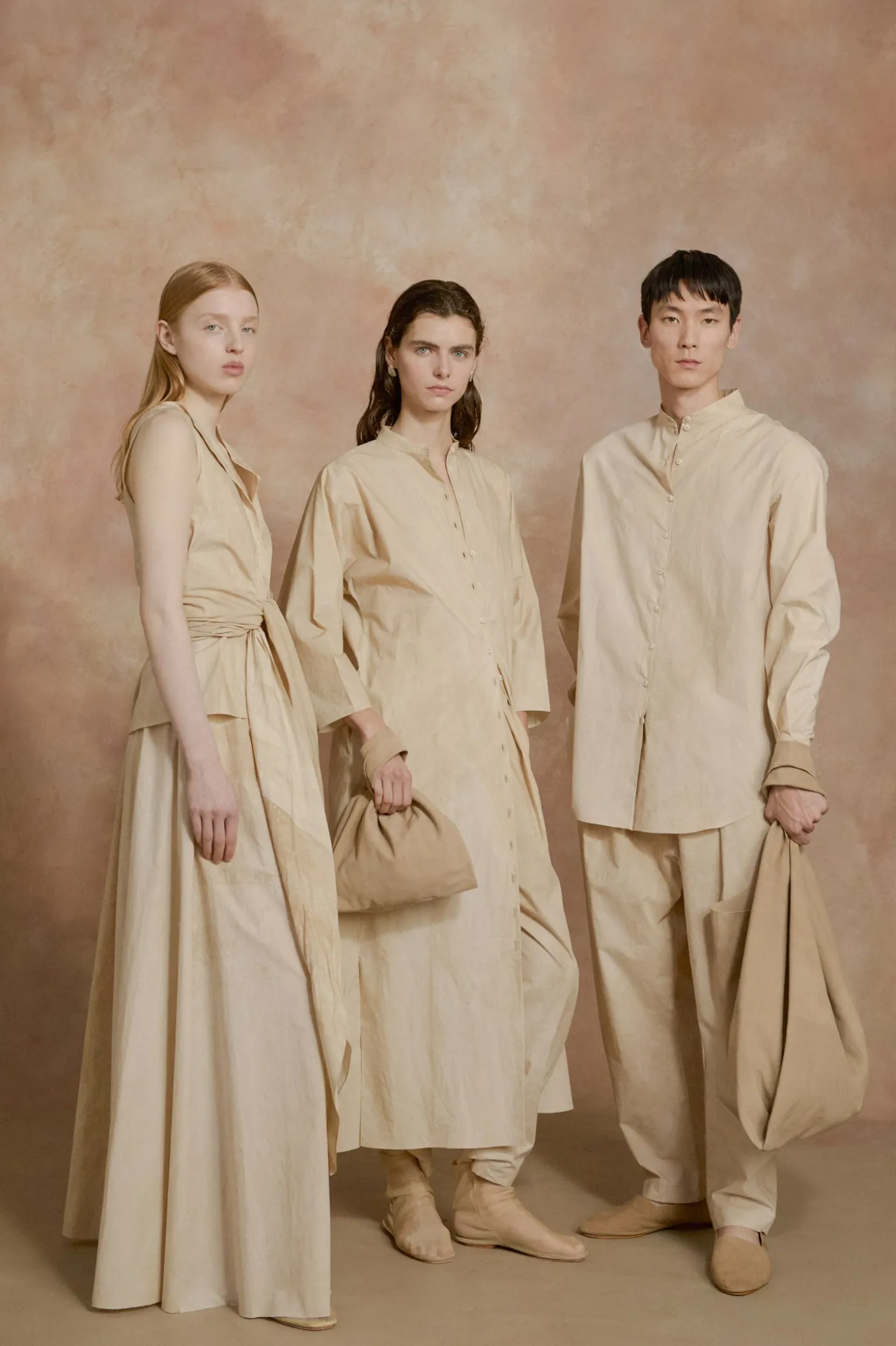 Ono, vestido camisero beige maltinto