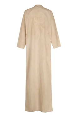 Ono, vestido camisero beige maltinto