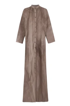 Ono, vestido camisero cacao maltinto