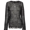 Onye, jersey en alpaca, seda y cachemir negro