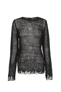 Onye, jersey en alpaca, seda y cachemir negro