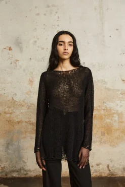 Onye, jersey en alpaca, seda y cachemir gris