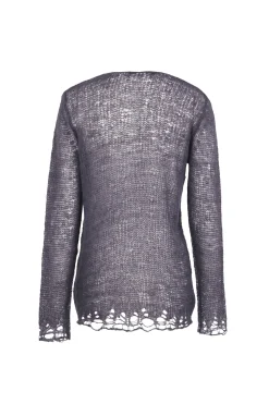 Onye, jersey en alpaca, seda y cachemir gris