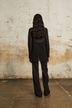 Onye, jersey en alpaca, seda y cachemir negro