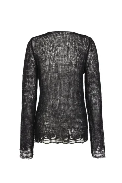 Onye, jersey en alpaca, seda y cachemir negro