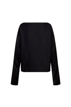 Oona, black cupro top