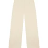 Organica, ivory high-waisted pants