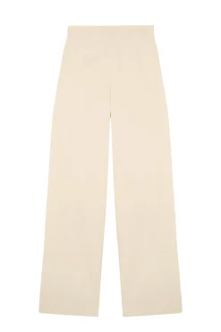 Organica, ivory high-waisted pants