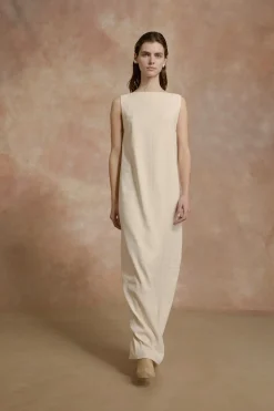 Organica, long ivory dress
