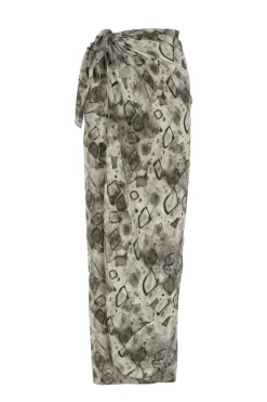 Pareo, elmas print silk skirt
