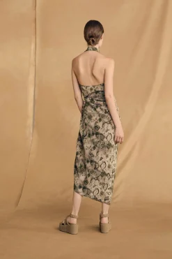 Pareo, elmas print silk skirt